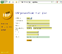 Edit personal data